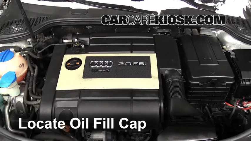 2007 Audi A3 2.0L 4 Cyl. Turbo Oil Add Oil